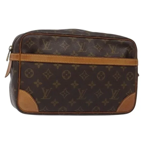 LOUIS VUITTON Monogram Compiegne 28 Clutch Bag - Picture 1 of 16